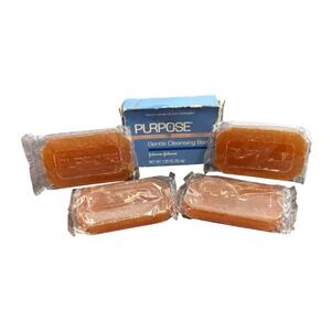Purpose Gentle Cleansing Face Bar Soap Oil-Free Hypoallergenic 1.25 oz Pack of 5
